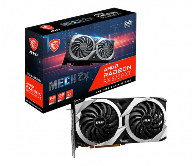 MSI Radeon RX 6700 XT MECH 2X OC 12GB GDDR6 - 638550 - zdjęcie